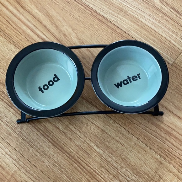 Top Paw Other - Ceramic Dog Bowl Set EUC